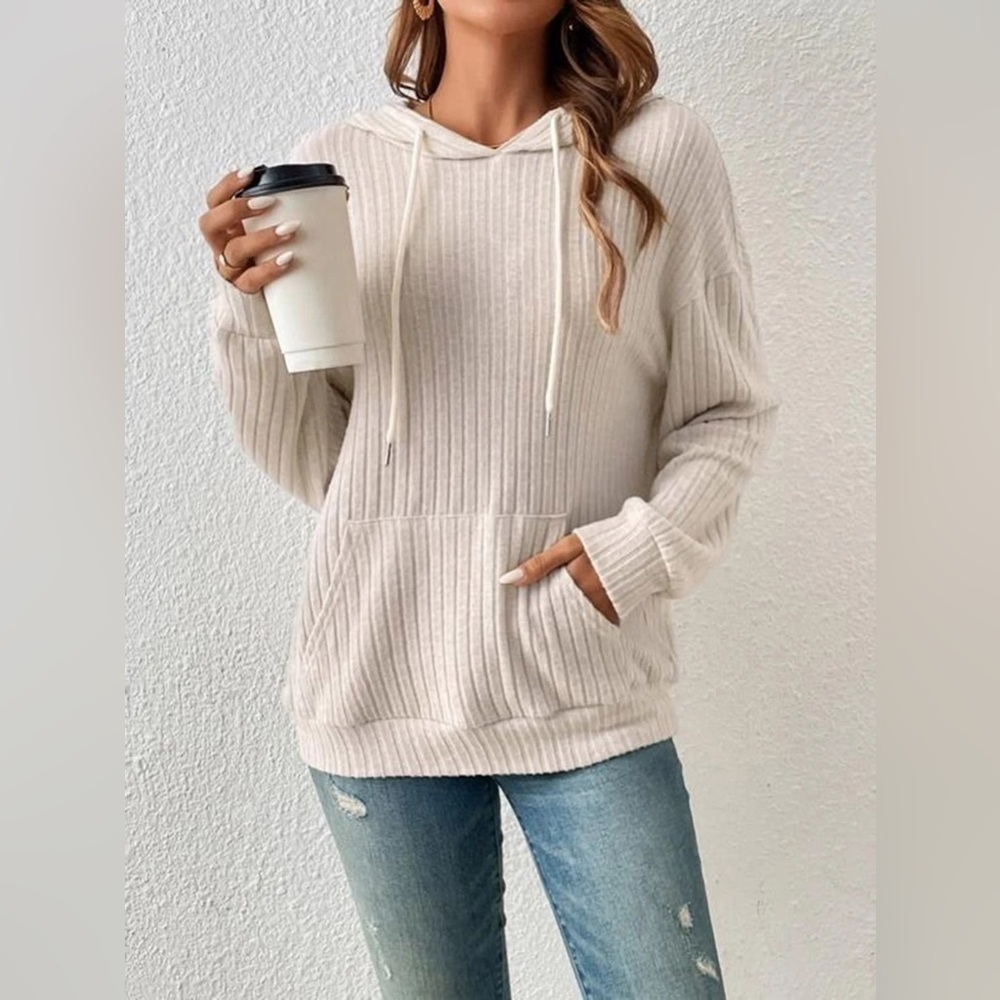 Everyday Ease Ribbed Hoodie